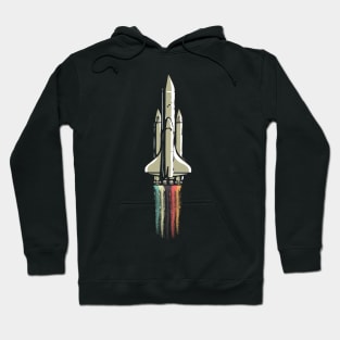 ASTRONOMY - RETRO ROCKET IN SPACE Hoodie